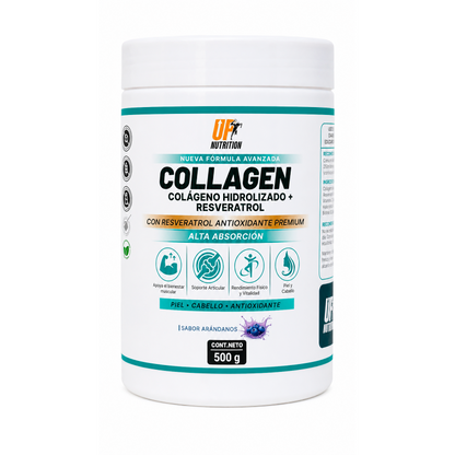 UP Nutrition Colágeno + Resveratrol 500 g – Piel Firme y Antiedad