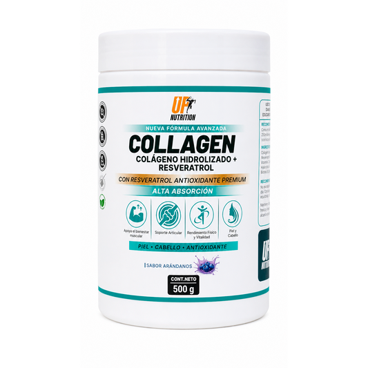 UP Nutrition Colágeno + Resveratrol 500 g – Piel Firme y Antiedad