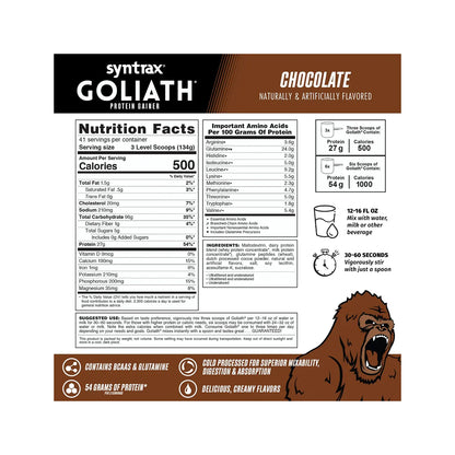 Goliath Mass Gainer 12 LB - SYNTRAX
