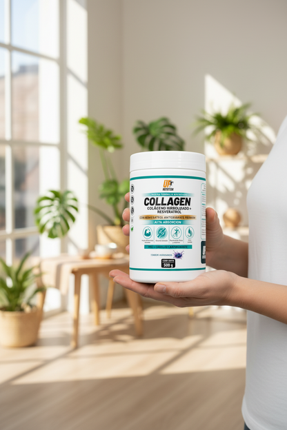 UP Nutrition Colágeno + Resveratrol 500 g – Piel Firme y Antiedad