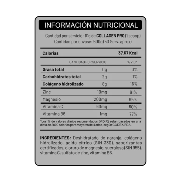 Colágeno Universe Nutrition 500 g - Image 2