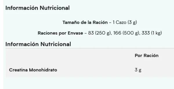 Creatina Monohidratada Impact – MyProtein 1 kg - Image 2