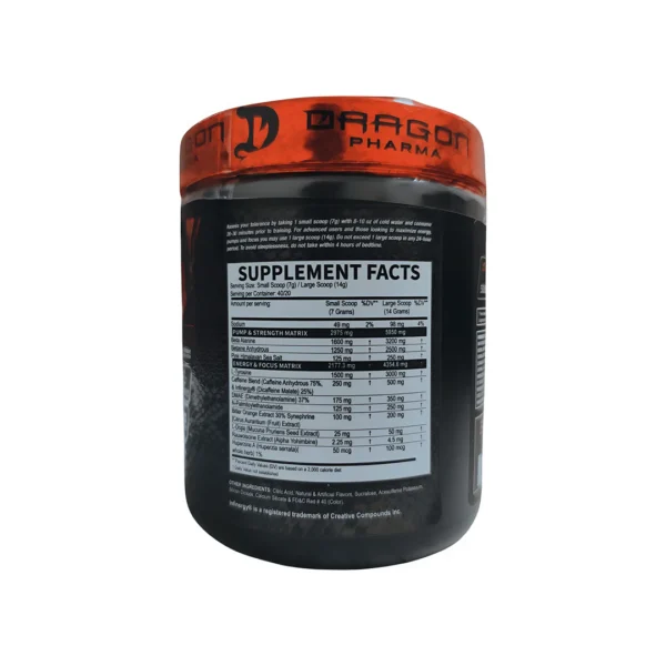 Pre Entreno Dragon Pharma Venom Inferno 40 Serv - Image 2